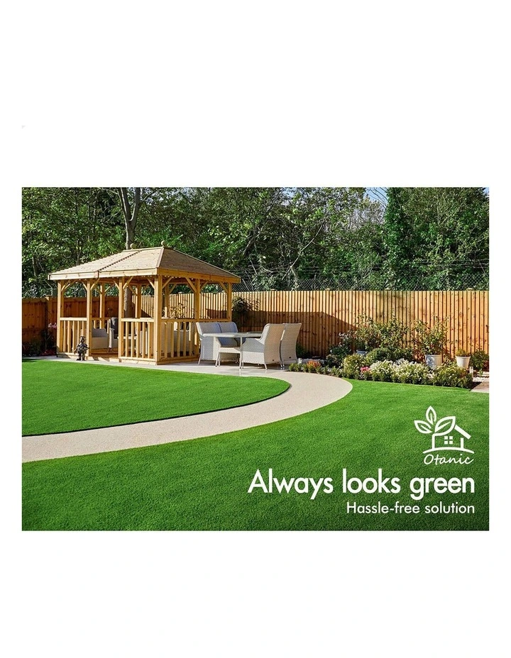Artificial Grass 40mm 1x10m Synthetic Turf 10SQM Roll Fake Yarn Lawn image 6