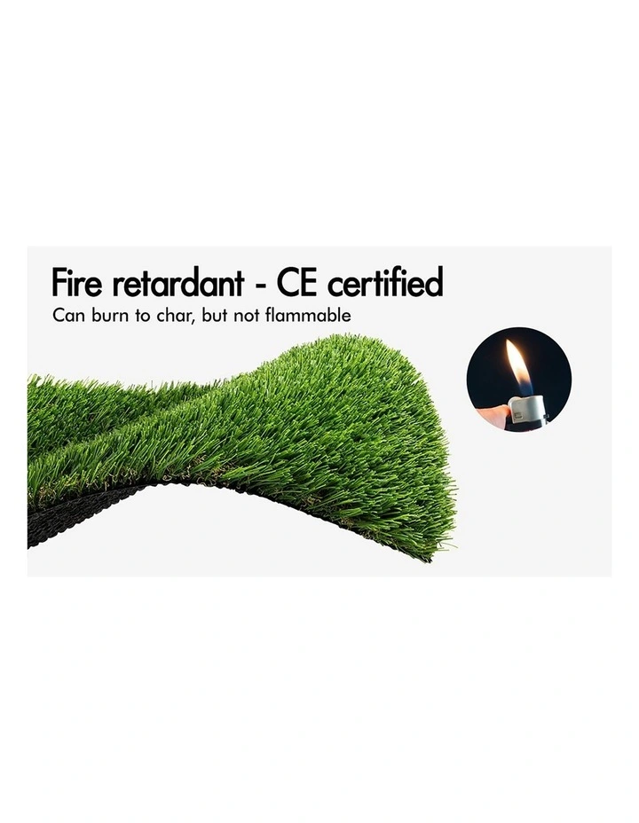 2mx5m Artificial Grass 45mm 40sqm Synthetic Turf Gloss Fake Lawn image 5