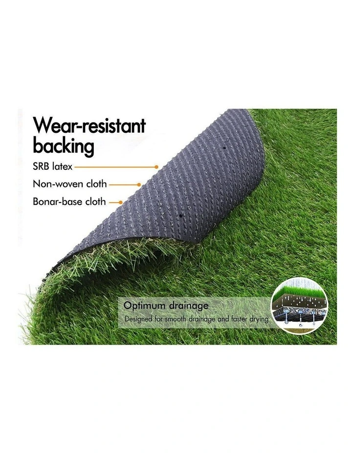 Artificial Grass 45mm 2x5m Synthetic Turf Fake Yarn Lawn image 4