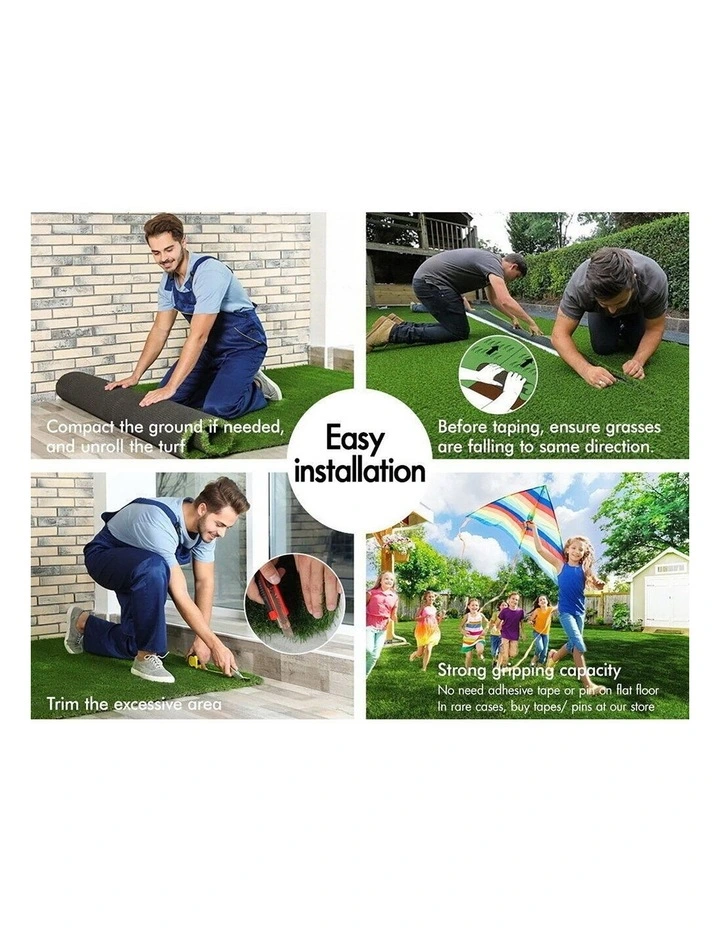 Artificial Grass 45mm 2x5m Synthetic Turf Fake Yarn Lawn image 7