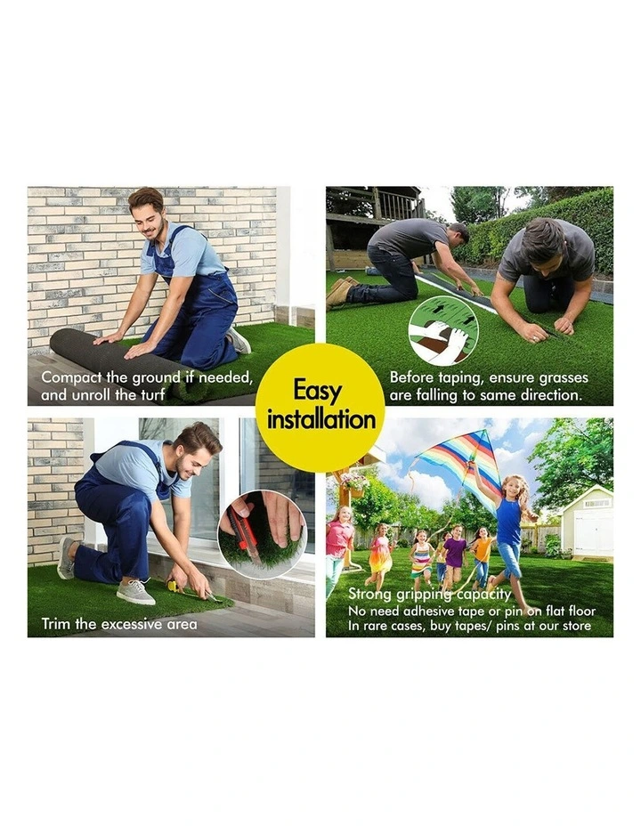 Artificial Grass 18mm 2x10m Synthetic Turf Fake Yarn Lawn image 6