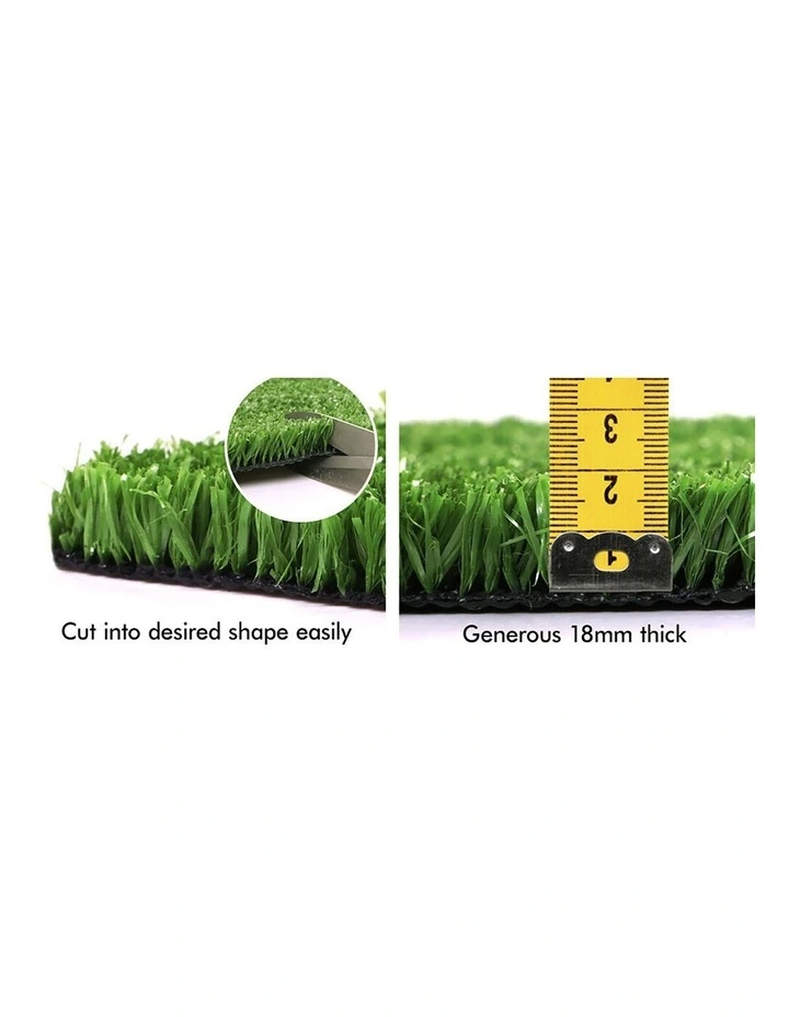 Artificial Grass 18mm 2x5m Synthetic Turf Fake Yarn Lawn image 6