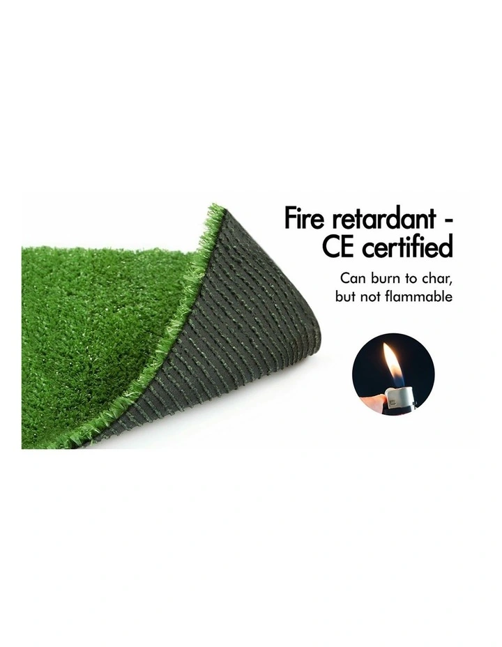 2mx10m Artificial Grass 18mm 20sqm Synthetic Turf Gloss Fake Lawn image 3