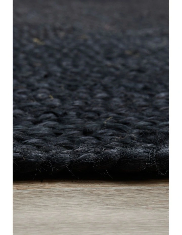 Bondi Oval Rug in Black image 7
