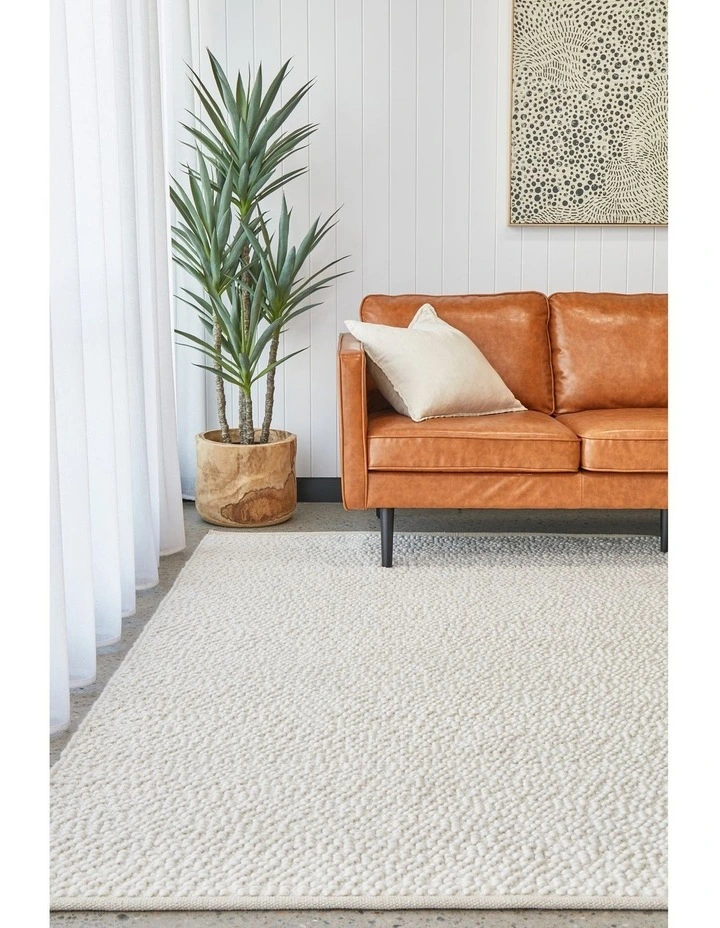 Boucle Rug in White image 2