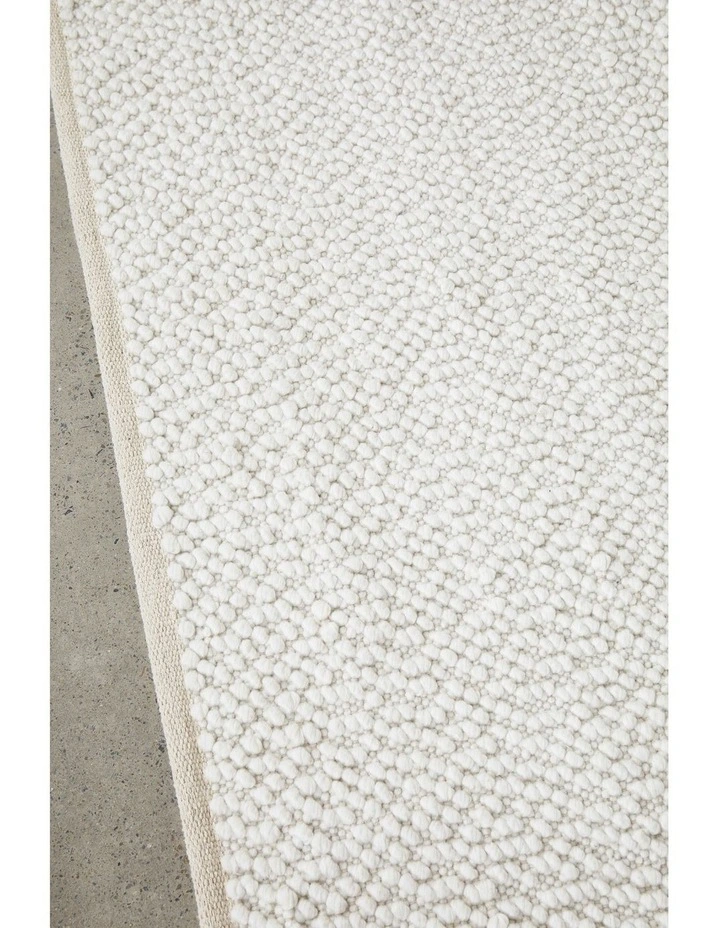 Boucle Rug in White image 4