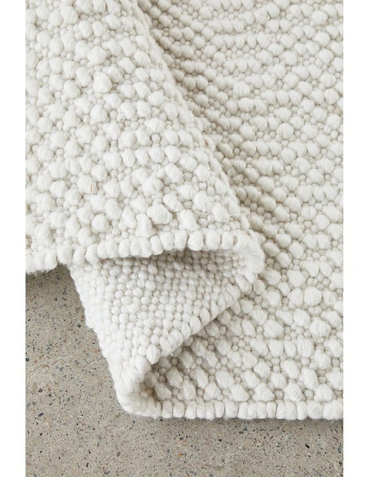 Boucle Rug in White image 6