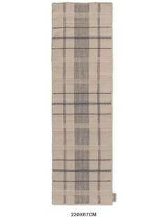 Zona Check Outdoor Runner 497408 in Denim