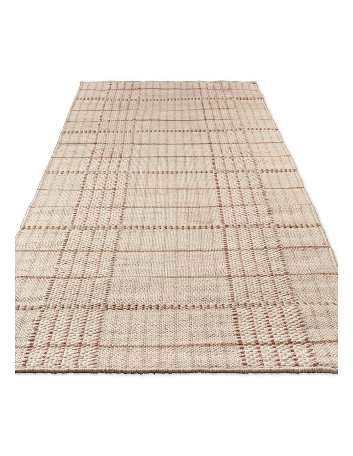 Zona Terra Stitch Outdoor Runner Rug 497303 in Brown image 3