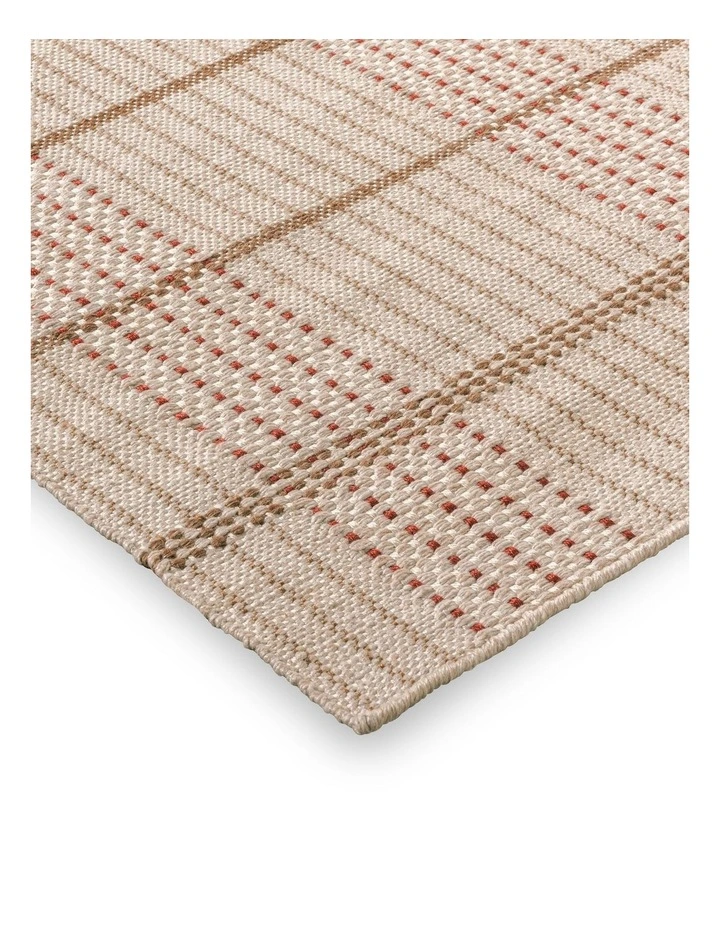Zona Terra Stitch Outdoor Runner Rug 497303 in Brown image 4