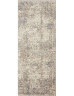 Bronte Aldo Runner Rug in Grey