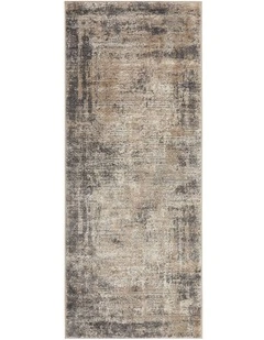 Bronte Ceasar Runner Rug in Grey