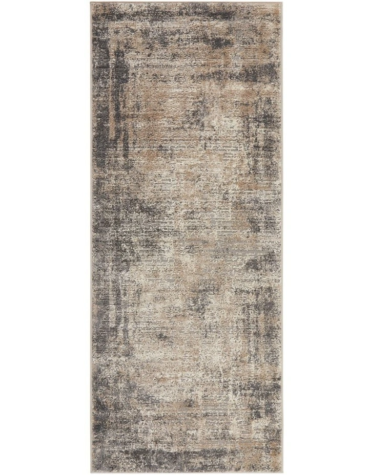 Bronte Ceasar Runner Rug in Grey image 1