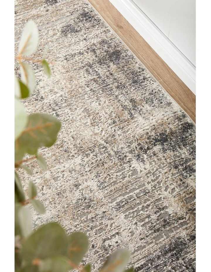 Bronte Ceasar Runner Rug in Grey image 3