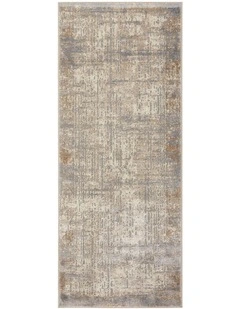 Bronte Nola Runner Rug in Grey