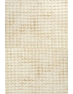 Bubble Washable Rug in Cream