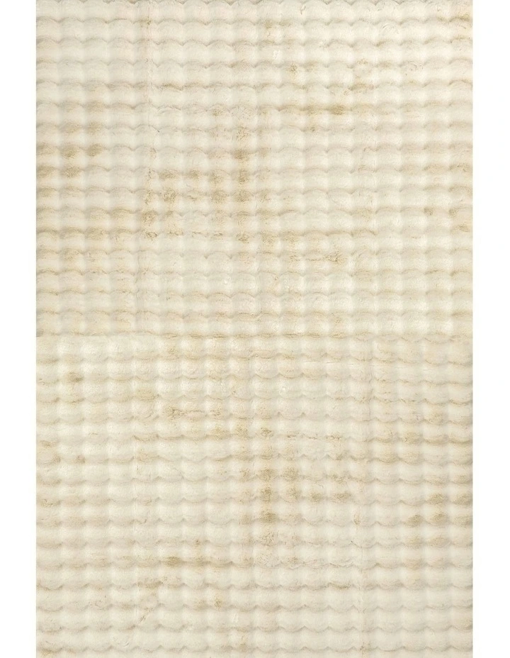 Bubble Washable Rug in Cream image 1