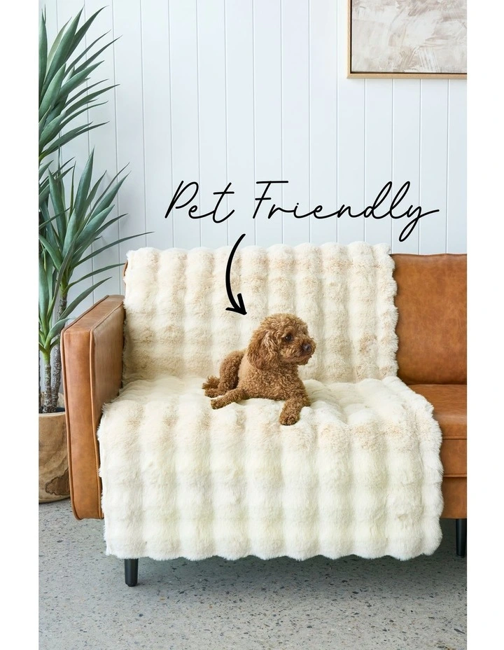 Bubble Washable Rug in Cream image 5