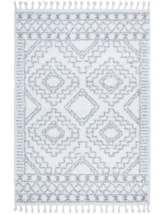 Casablanca Fez Rug in White