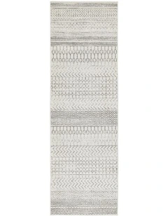 Chrome Harper Runner Rug in Silver