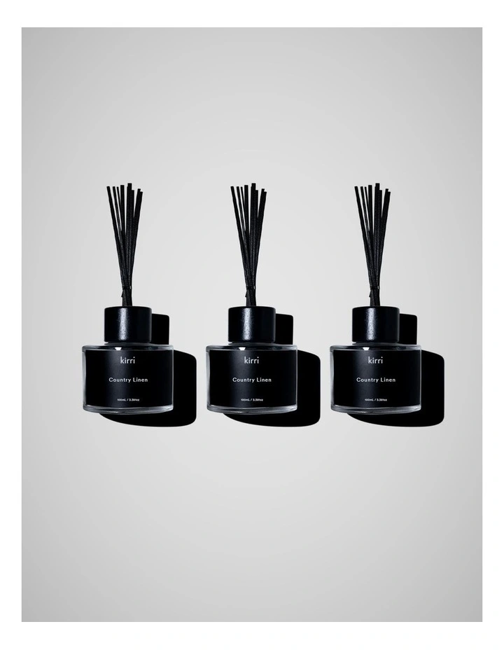 Country Linen Reed Diffuser Trio 100ml image 1