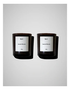 Santal Woods Candle Duo Set 200g
