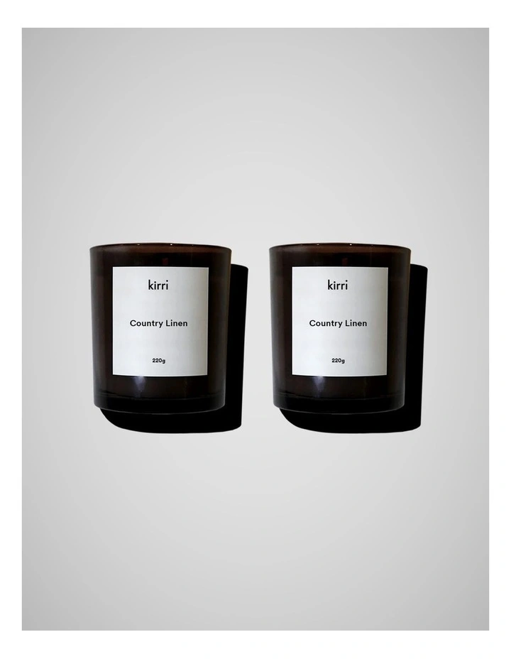 Country Linen Candle Duo 220g image 1