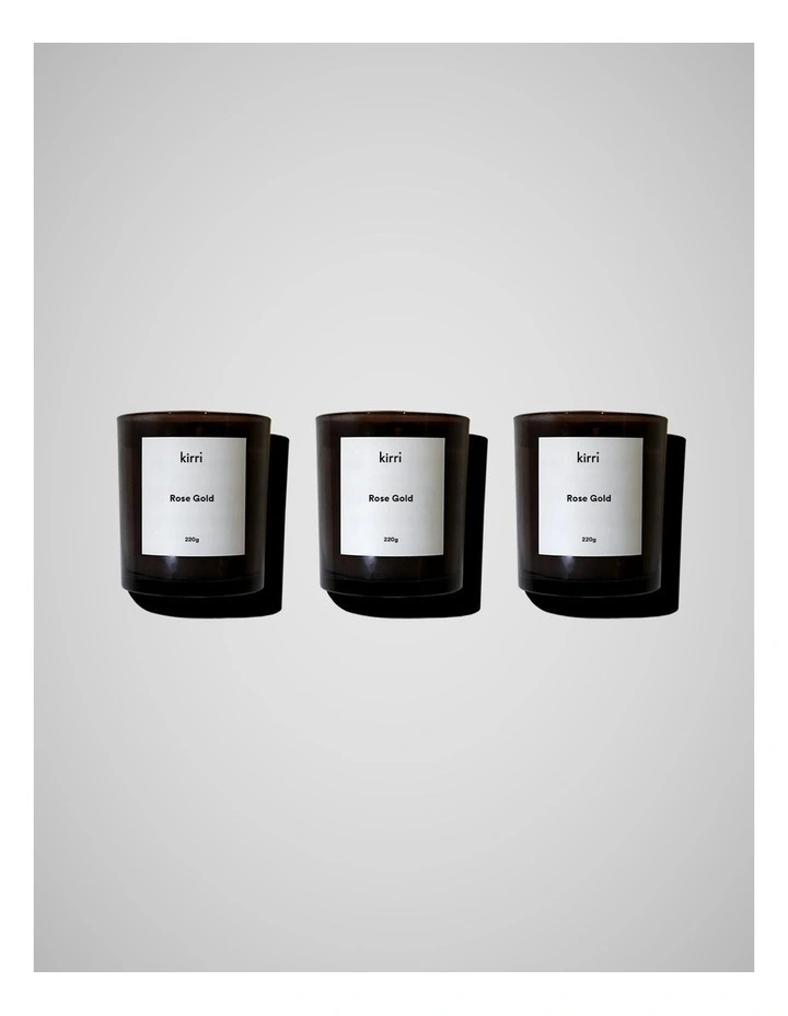 Rose Gold Candle Trio 220g image 1