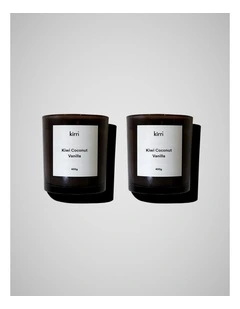 Kiwi Coconut Vanilla Candle 400g Pack of 2