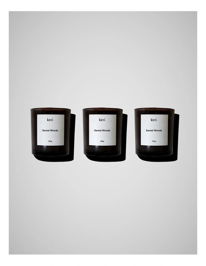 Santal Woods Candle 220g Pack of 2 image 1