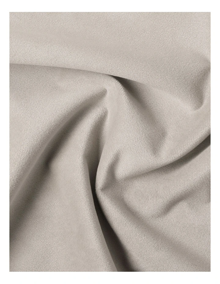 Byron Matte Velvet 100% Blockout Concealed Tab Top Curtains Pack of 2 in Oat image 7