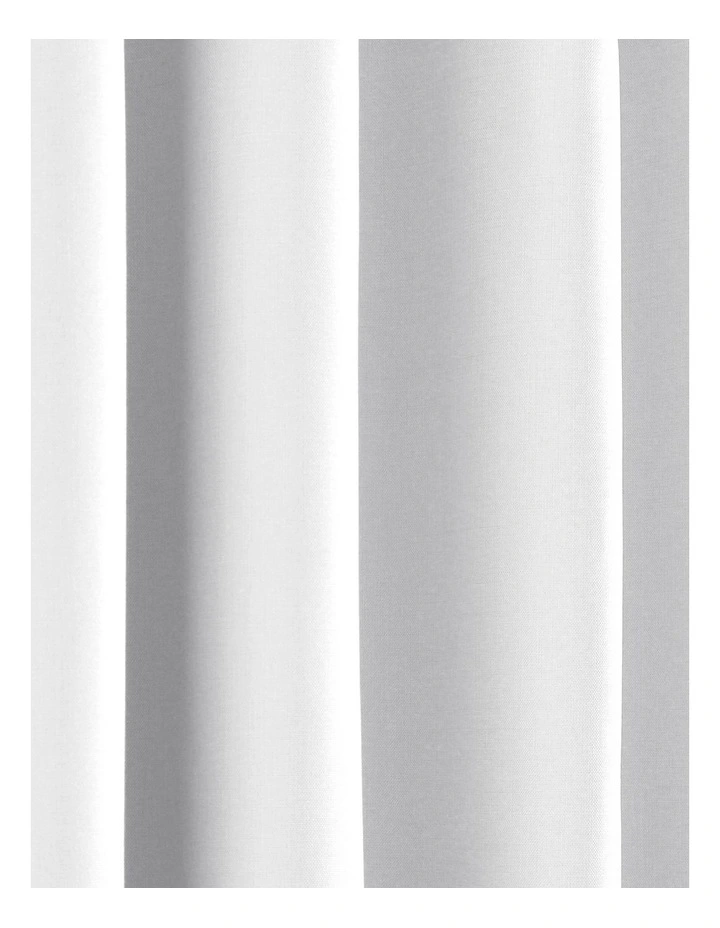 Alva Faux Linen Blockout S-Fold Curtain in White image 5