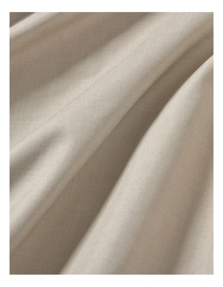 Alva Faux Linen Blockout S-Fold Curtain in Porcelain image 6