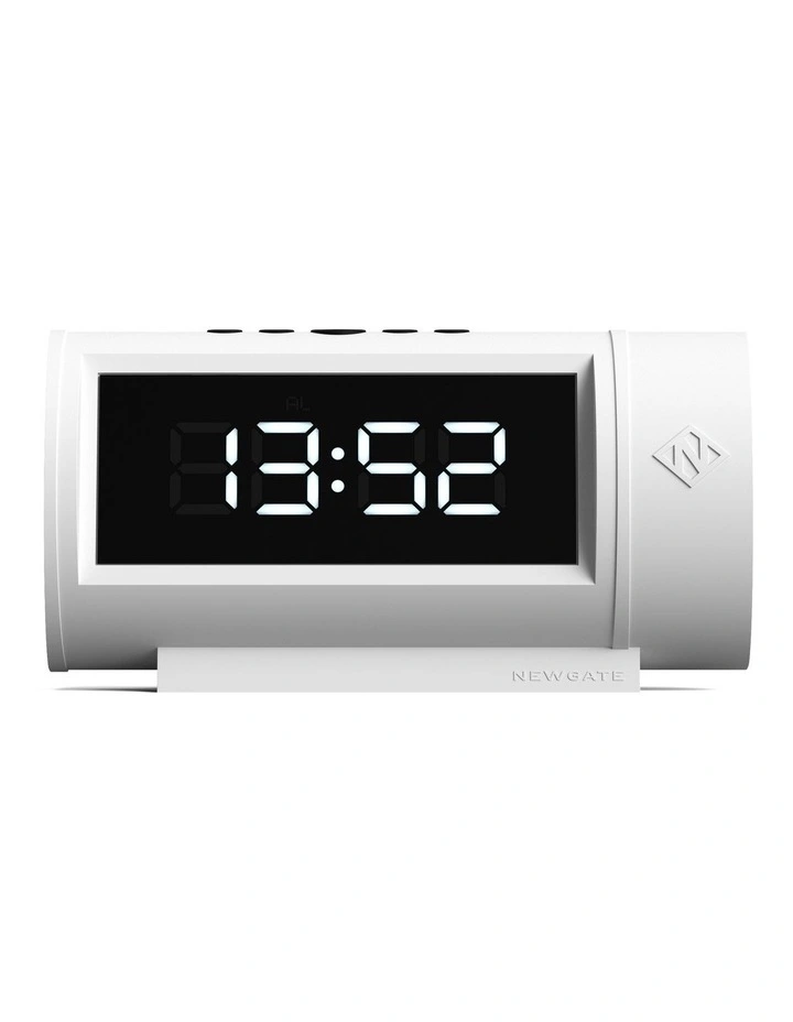 Pil Led Alarm Clock White image 1