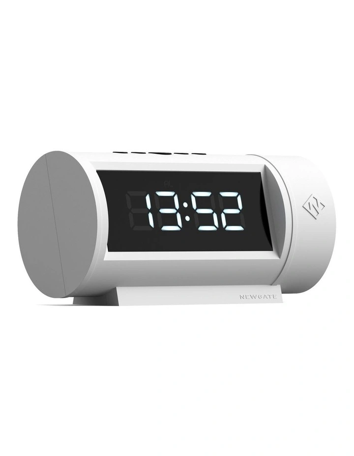 Pil Led Alarm Clock White image 2