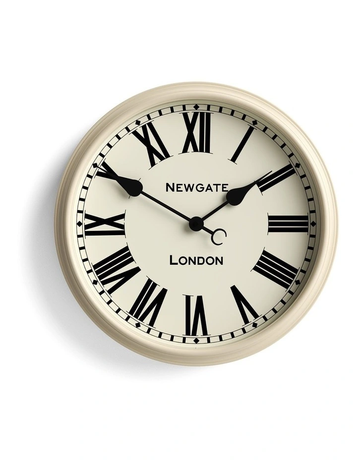 Spitalfields Wall Clock-Vanilla Cream image 1