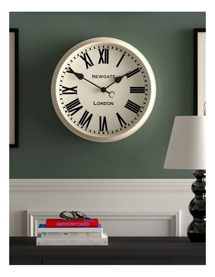 Spitalfields Wall Clock-Vanilla Cream image 3