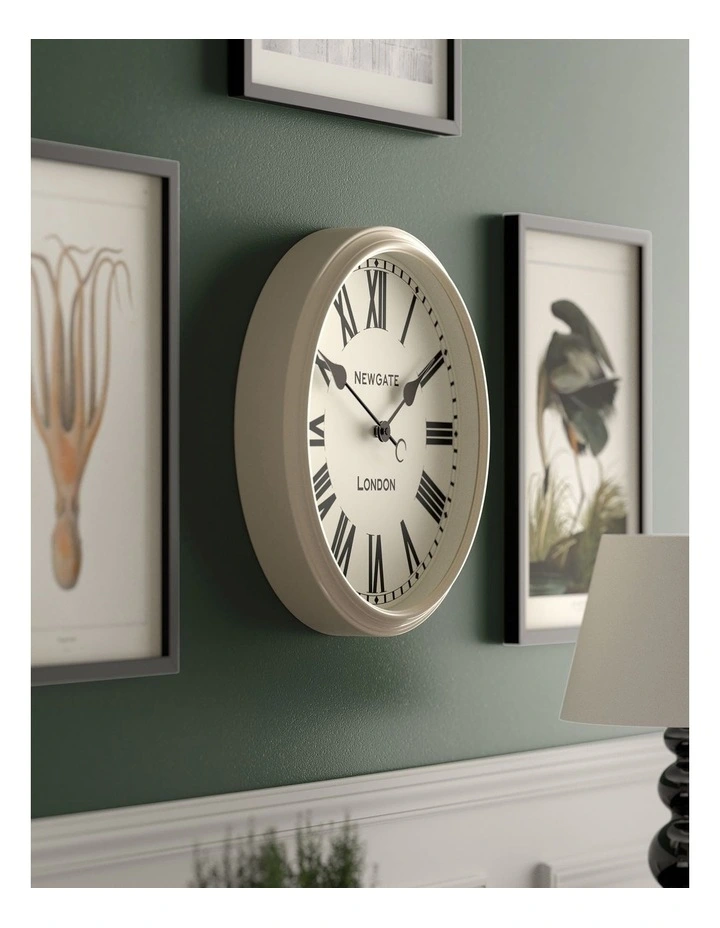 Spitalfields Wall Clock-Vanilla Cream image 4