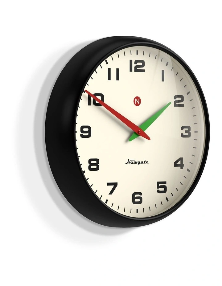Newgate Superstore Wall Clock Alpha Dial Black image 2