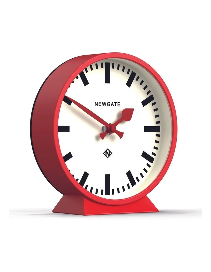 Railway Mantel Clock Fire Engine Red image 2