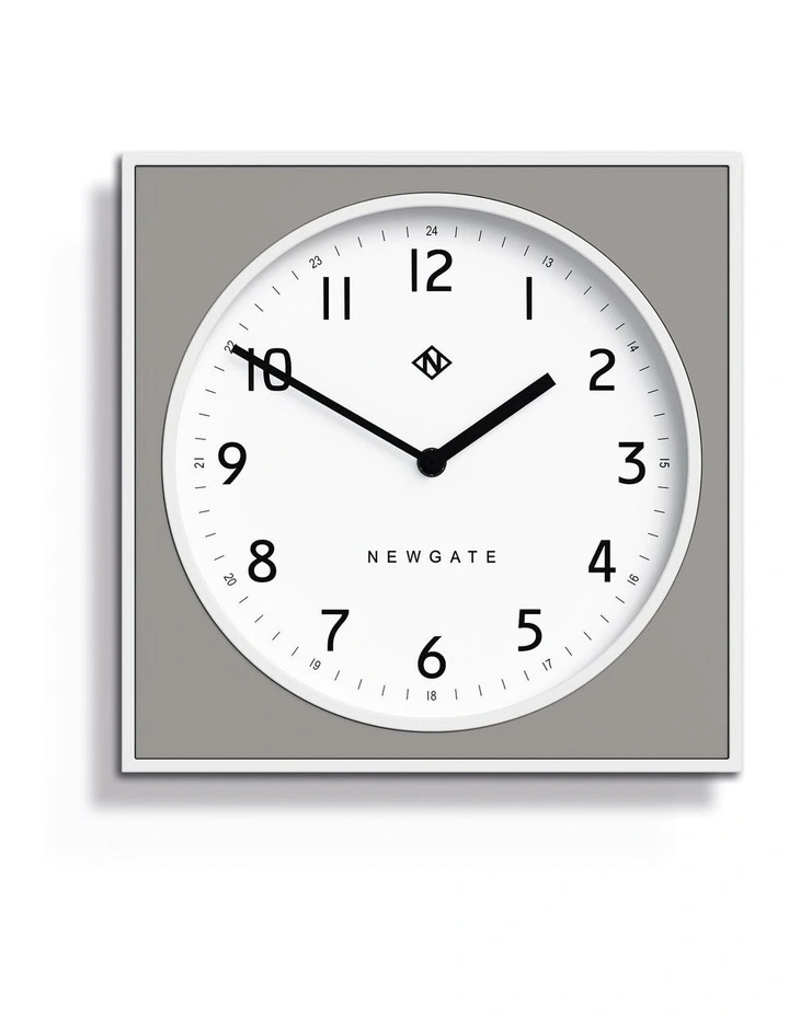 Burger & Chips Wall Clock Posh Grey image 1