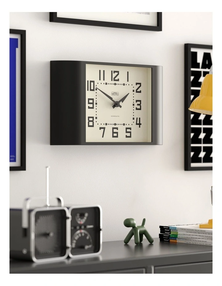 Metro Wall Clock-Black image 4