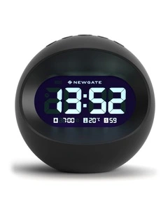 Centre Of The Earth Lcd Alarm Clock Black