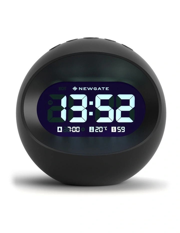Centre Of The Earth Lcd Alarm Clock Black image 1