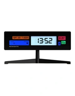 Supergenius Lcd Alarm Clock Matte Black
