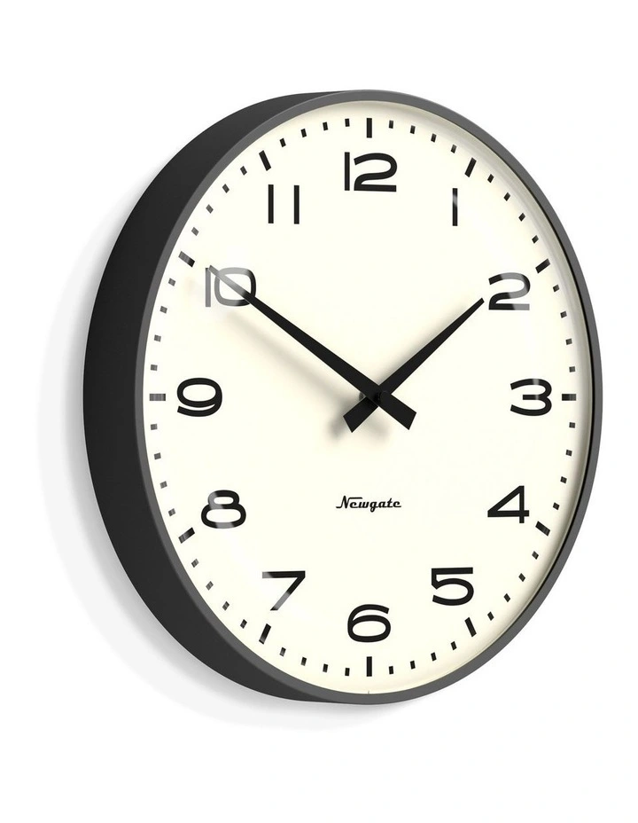 Radio City Wall Clock Black Arabic Dial - Matte Blizzard Grey image 2