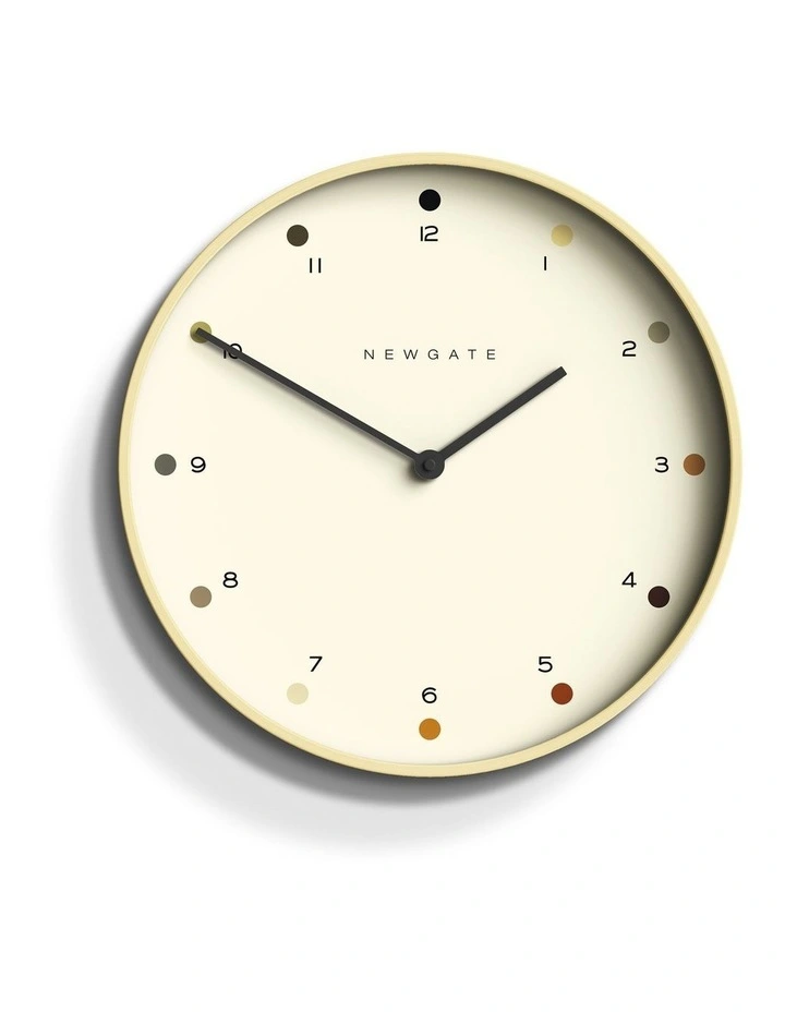 Mr Clarke Clock Pale Wood Dot Dial image 1