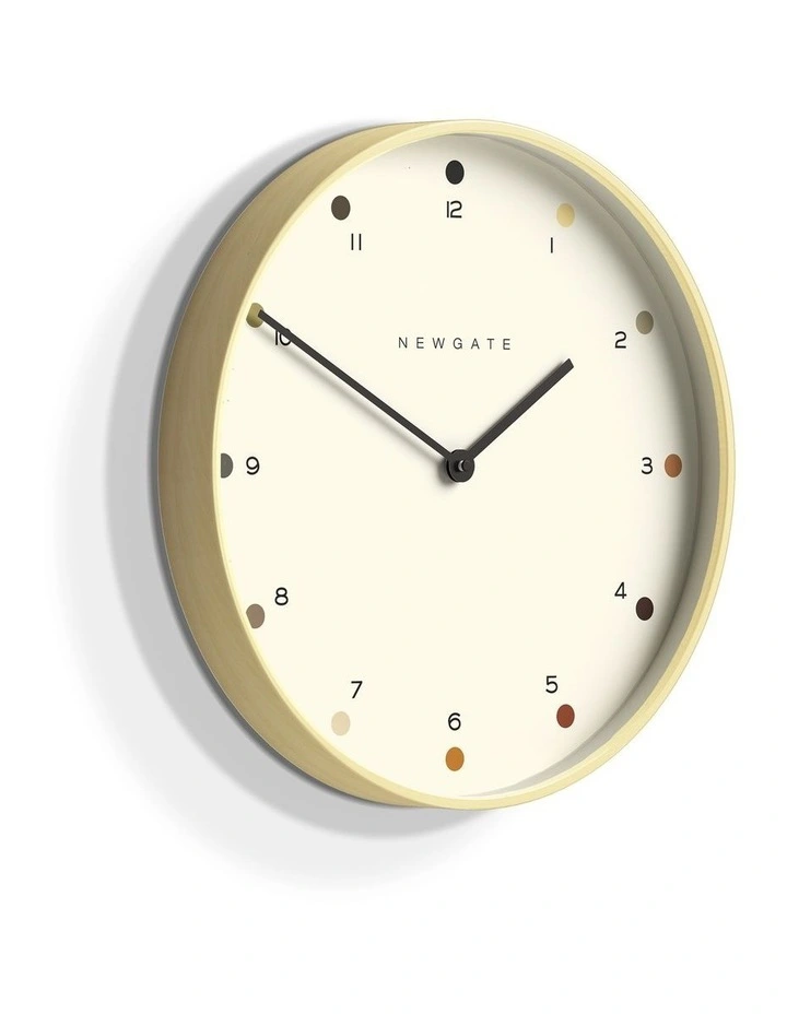 Mr Clarke Clock Pale Wood Dot Dial image 2