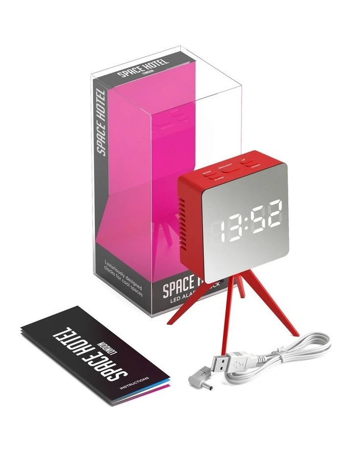 Newgate Space Hotel Droid Led Alarm Clock Red image 3