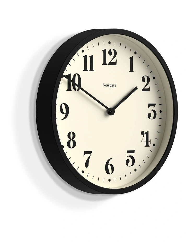 Number Four Wall Clock Matte Black image 2